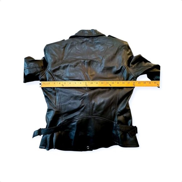 IRO Paris Newhan Lambskin Leather Jacket Black Size 42 FR, Retail $1,345 - Picture 14 of 16